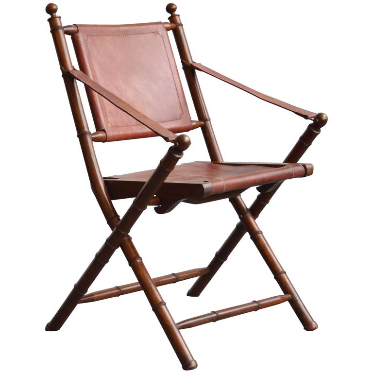 Late 19th Century French Campaign Chair at 1stdibs