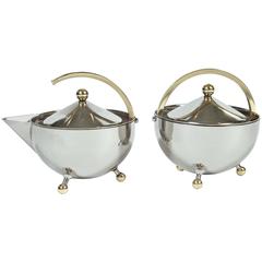 Mid-Century Cream and Sugar Set