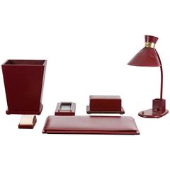 Jacques Adnet Desk Set