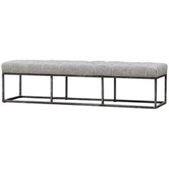 Industrial Upholstered Bench