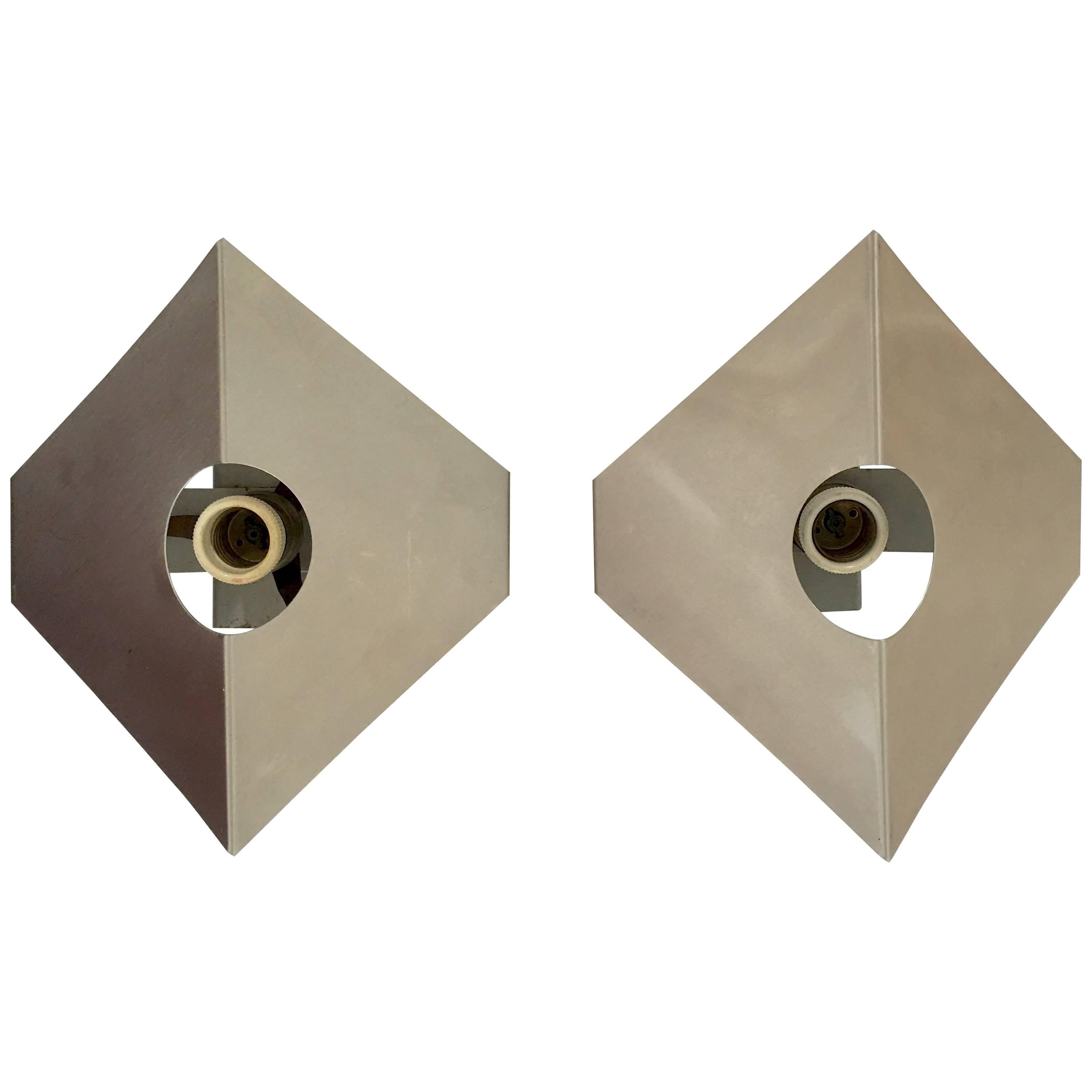 Pair of Sconces in the Style of Max Sauze or Pierre Cardin For Sale