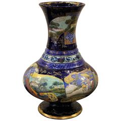 French Chinoiserie Hand-Painted Vase
