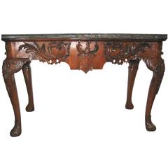 Antique Scottish or Irish Console with Coat of Arms