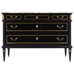 French Antique Louis XVI Chest of Drawers in the Manner of Jansen