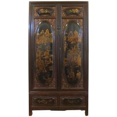 19th Century Gilt Painted Cabinet 11
