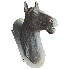 American Vintage Metal Horse Head