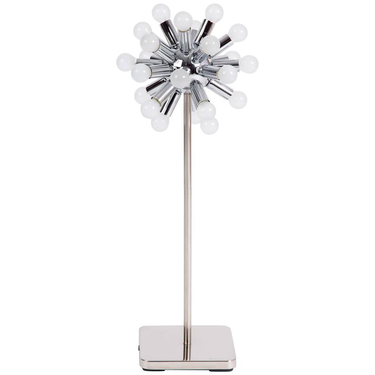 Mid Century Modern Sputnik Floor Lamp In Chrome Twenty Four Lights Mid Century Modern Sputnik Floor Lamp In Chrome Twenty Four Lights For