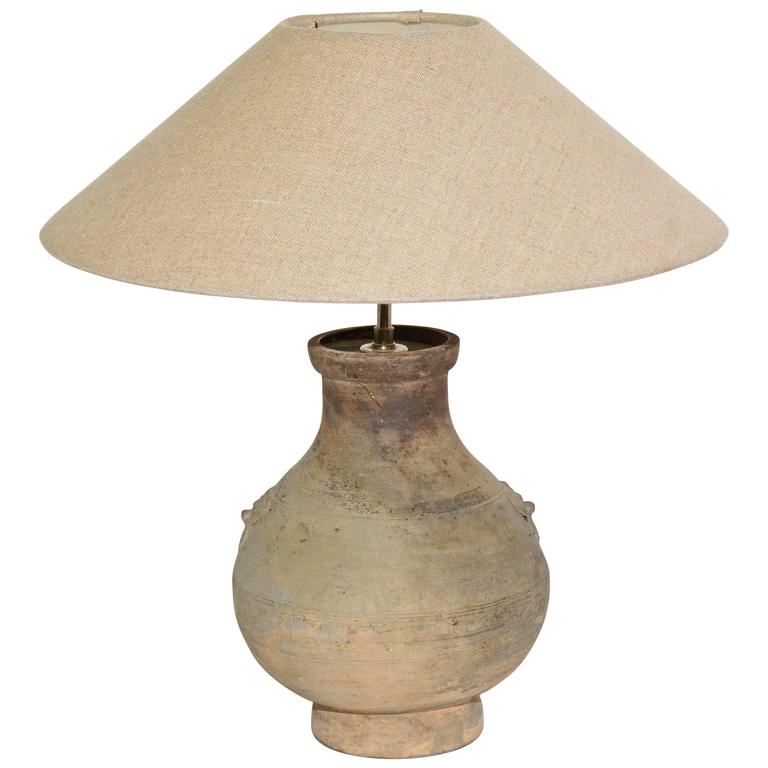Unglazed Antique Chinese Table Lamp At 1stdibs Unglazed Antique Chinese Table Lamp For