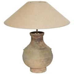 Unglazed Antique Chinese Table Lamp