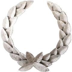 Large Decorative Metal Laurel Wreath