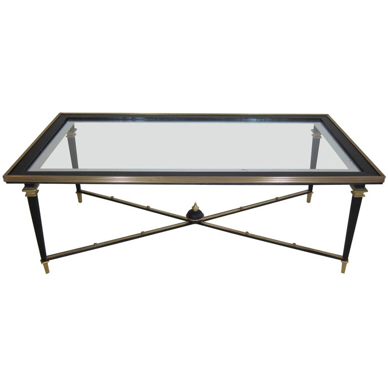 French Glass Cocktail Table at 1stDibs
