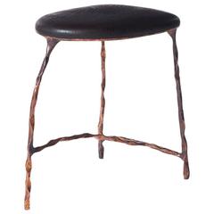 Stool in Oak and Copper by Valentin Loellmann 10