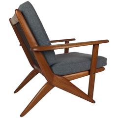 Spectacular Scandinavian Teak Easy Chair Designed by Per Leiv Olem, Norway