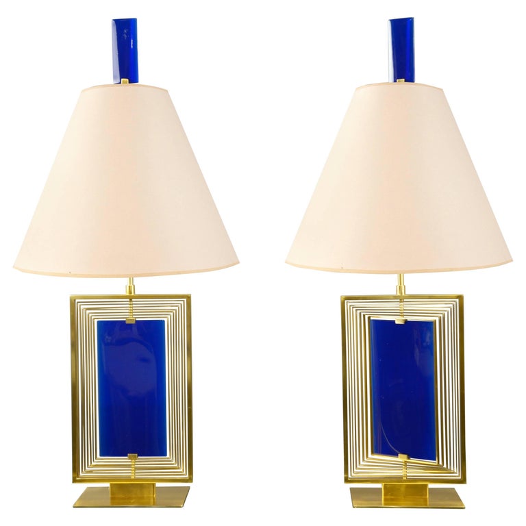 Pair of Roberto Rida lamps, 2016, offered by Bernd Goeckler Antiques