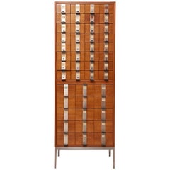 Solid Oak Cabinet with Drawers Designed by de Coene & Knoll, 1958, Belgium