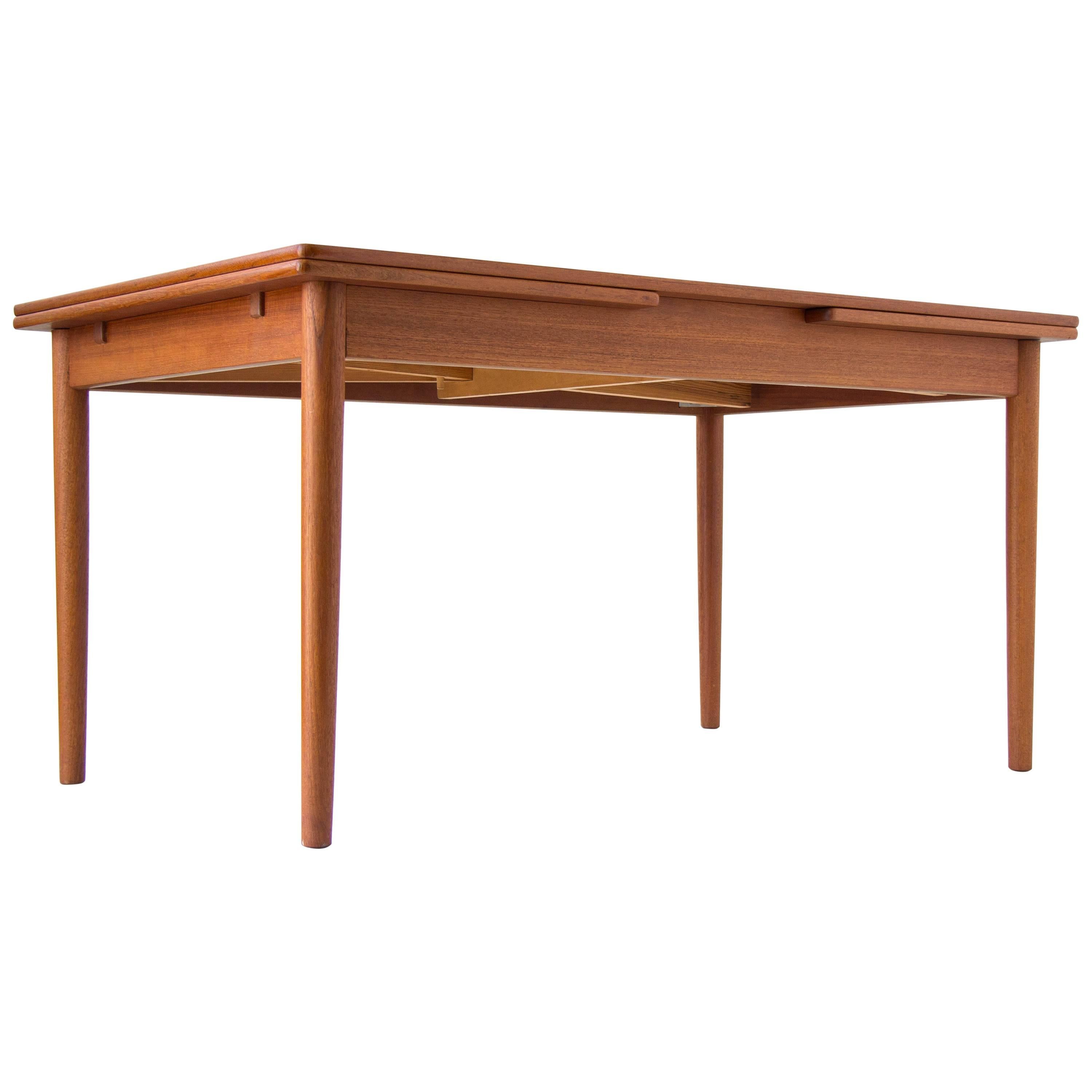 AT-316 Draw Leaf Dining Table by Hans Wegner for Andreas Tuck