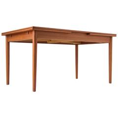 AT-316 Draw Leaf Dining Table by Hans Wegner for Andreas Tuck