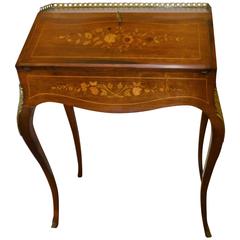 Louis XV Style Inlay Wood Secretaire