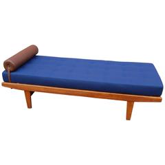 Poul Volther 1950s Danish Daybed in Knoll Fabric