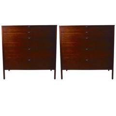 Pair of Rosewood Florence Knoll Dressers 10