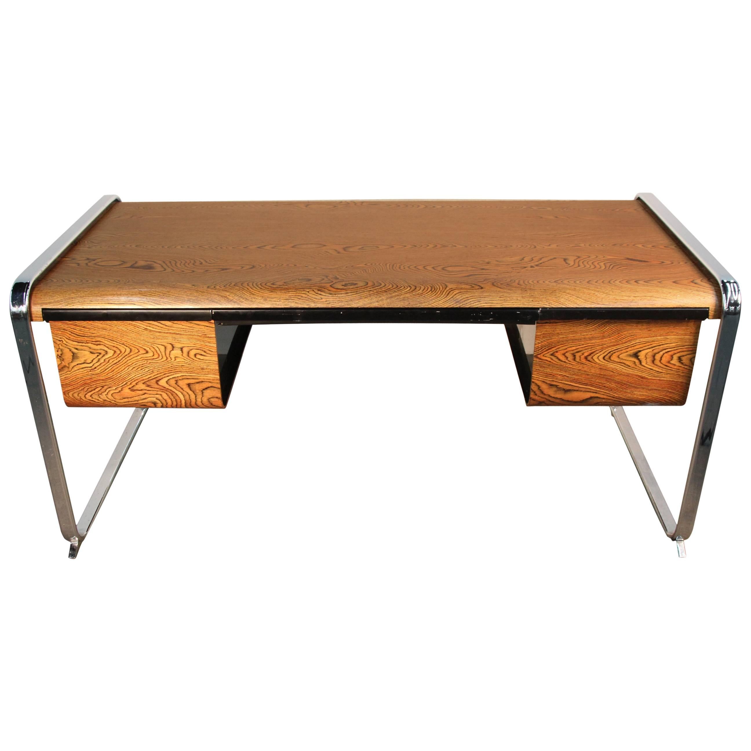 Peter Protzman Zebra Wood Desk for Herman Miller