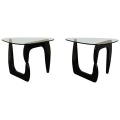 Pair of Noguchi Style Lacquered Side Tables
