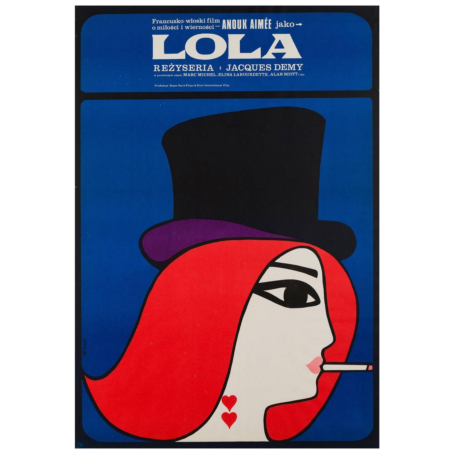 Lola Original Polish Film Poster, Maciej Hibner, 1967