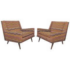 Pair of Mid-Century Paul McCobb Style Lounge Armchairs