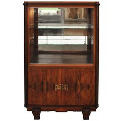 Vintage Art Deco Vitrine with Rare Ornamentation 1
