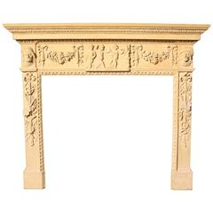 Carved Wood Fire Surround / Mantel, circa 1900 7