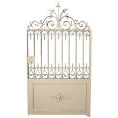Antique French Wrought Iron Pedestrian Gate