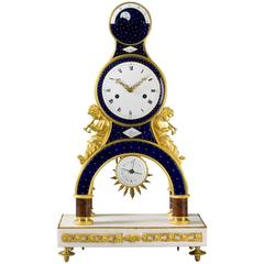 French Directoire Ormolu Skeleton Clock by Gaston Joly, Joly, circa 1795
