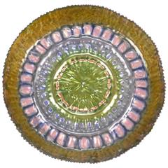 Italian Polychrome Enameled Copper Dish 9