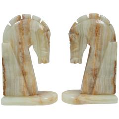 Pair of Art Deco Style Horses Bookends
