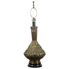 Indo Persian Brass Table Lamp 2