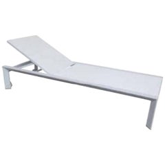 Used White on White Outdoor Chaise