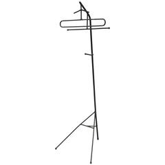 Mid-Century Modern Wrought Iron Modernist Hairpin Valet after Jacques Adnet 6