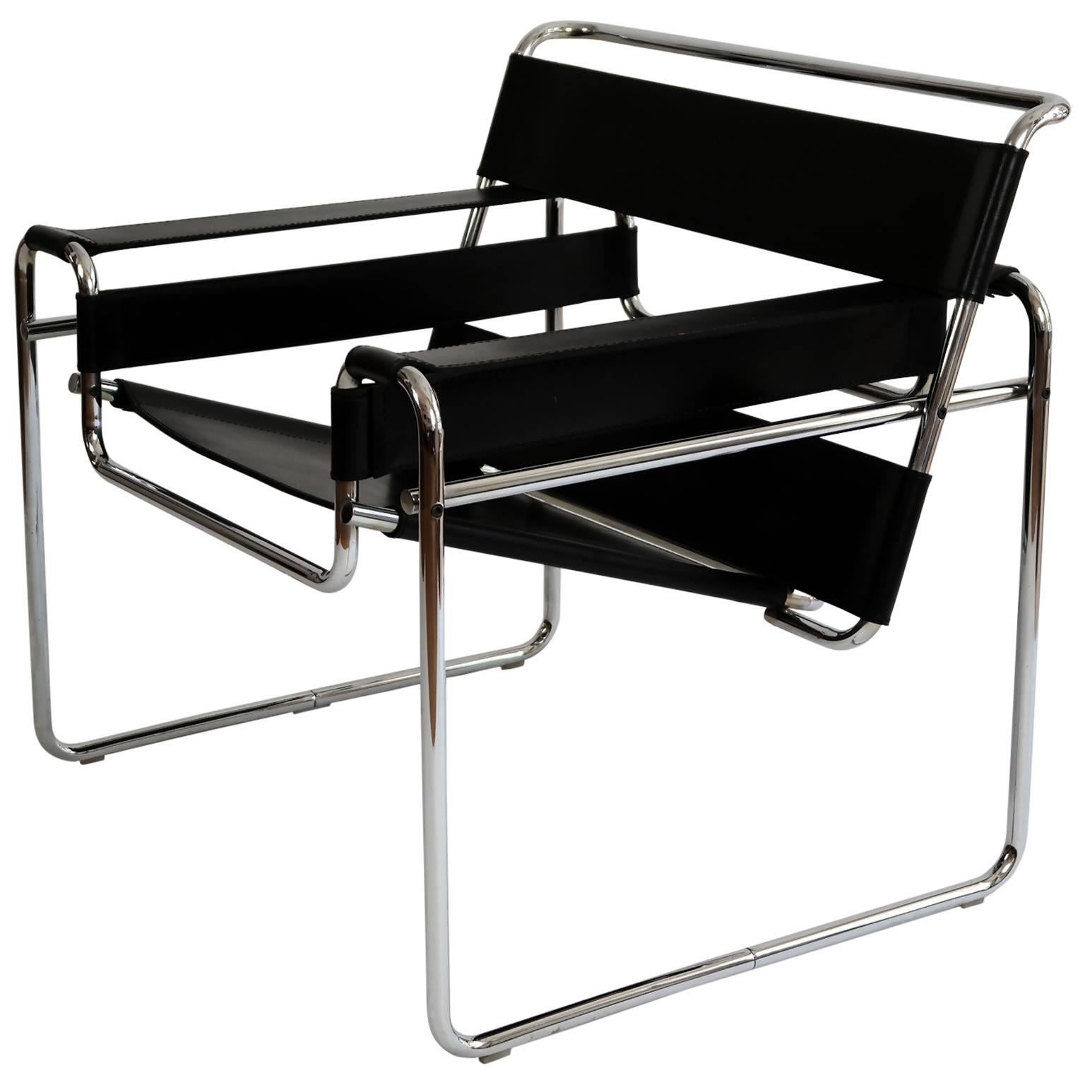 Original Bauhaus Wassily Lounge Chair by Marcel Breuer For Sale