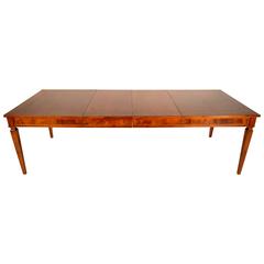 Italian Antique Walnut Marquetry Dining Table