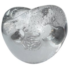 Timo Sarpaneva  Raro, Jarrón de cristal "Perla del Diablo" 1955 para Iittala, Firmado