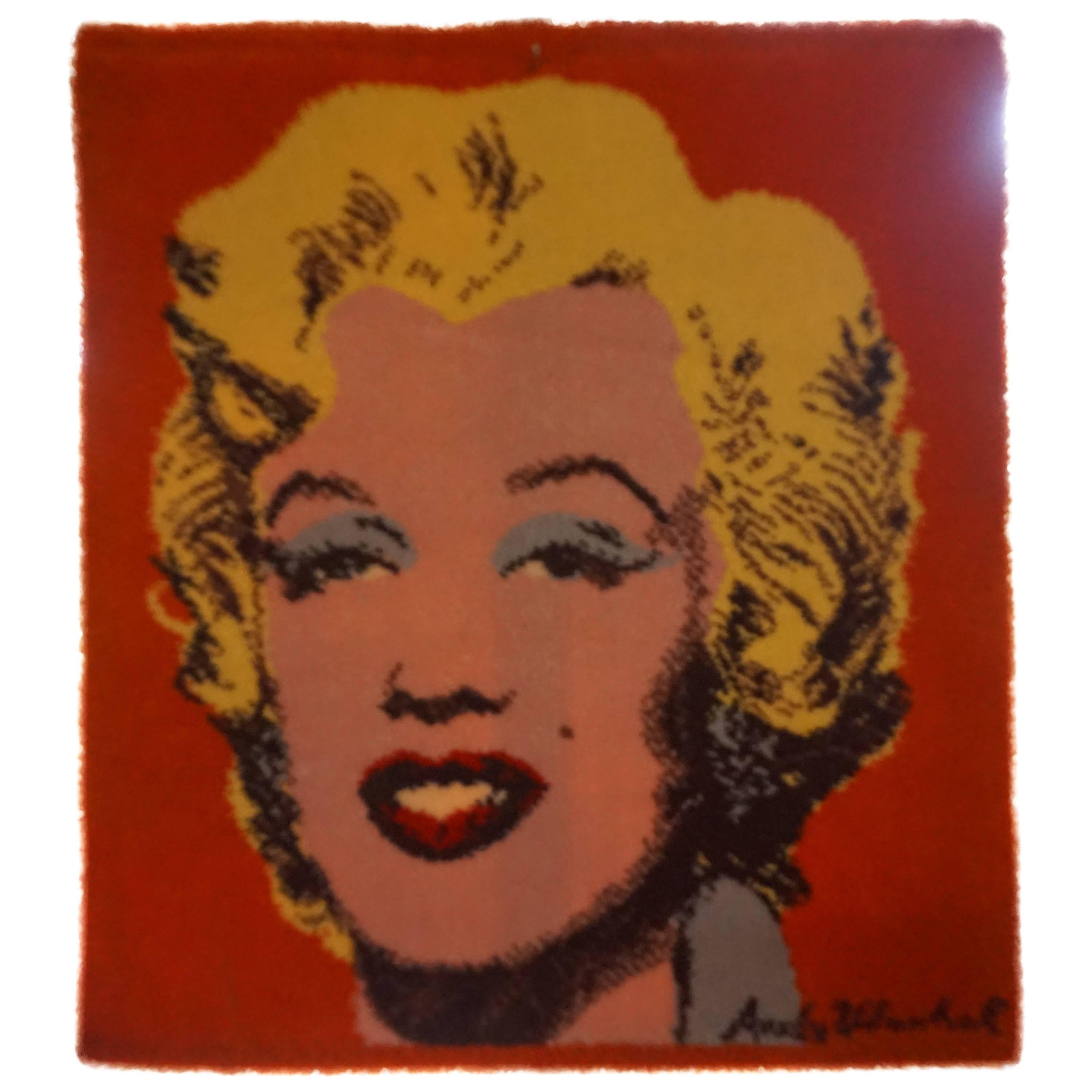 Fabulous Ege Art Rug Wall Hanging, in the style of Andy Warhol