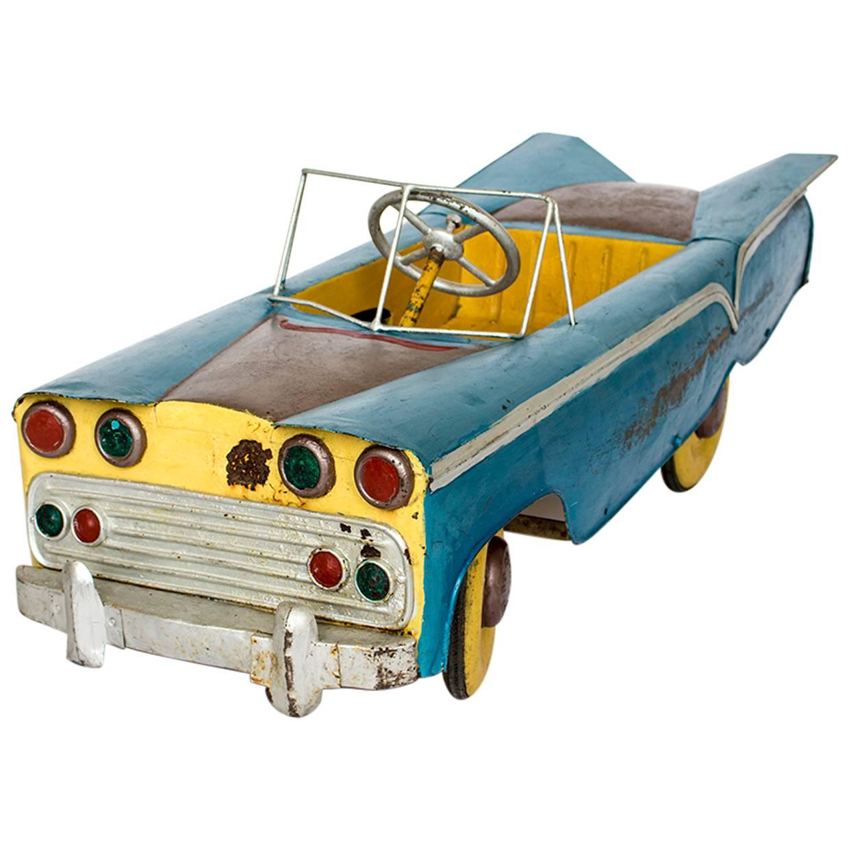 Unusual Burmese Painted Model Pedal Car, circa 1950s -1960s Childs Toy im Angebot