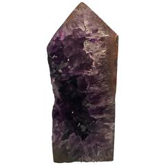 Beautiful Exposed Core Amethyst and Agate Mineral Obelisk 10