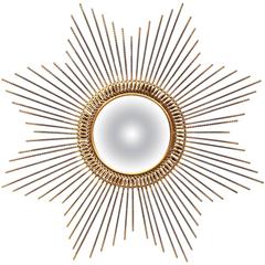 Early 20th Century French Sunburst Mirror with Antique Bronze Finish 2