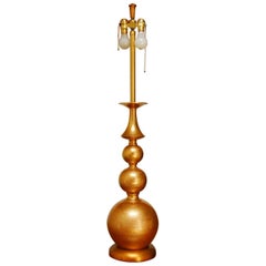 Large Marbro Graduated Gilt Orb Table Lamp
