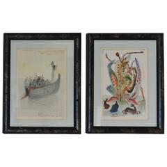Salvador Dali Woodblock Engravings for 'The Divine Comedy' by Dante
