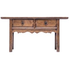 Antique Two-Drawer Provincial Table