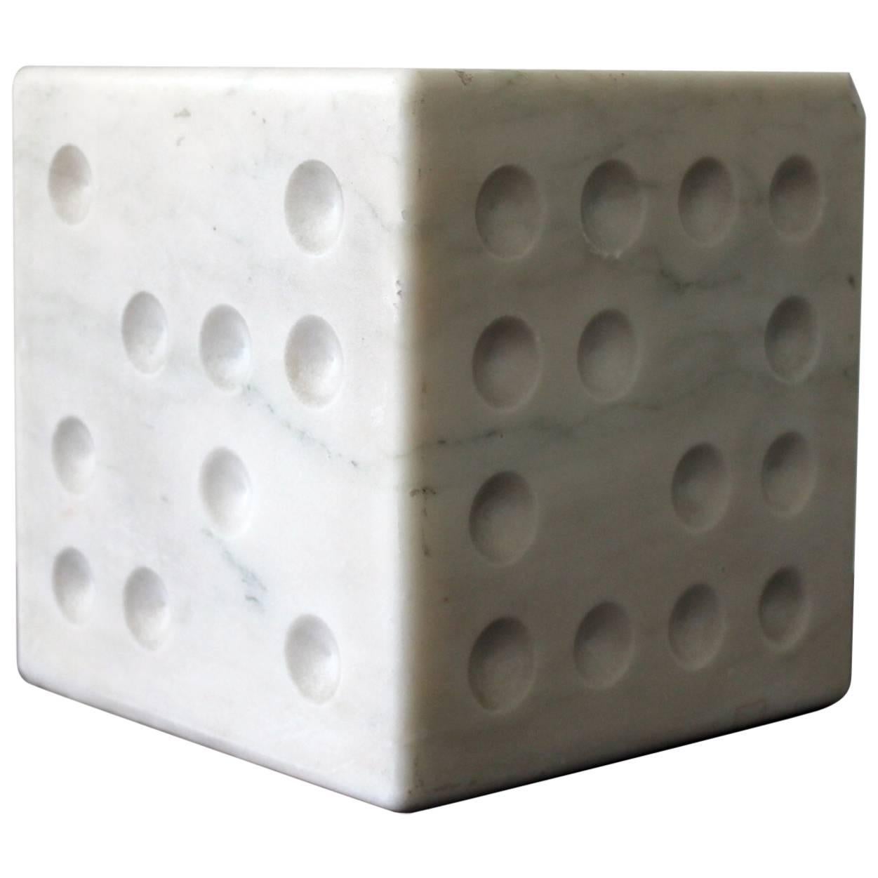Marble Dice Sculpture For Sale