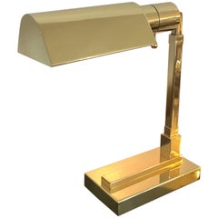 Polished Brass Desk Lamp by Casella