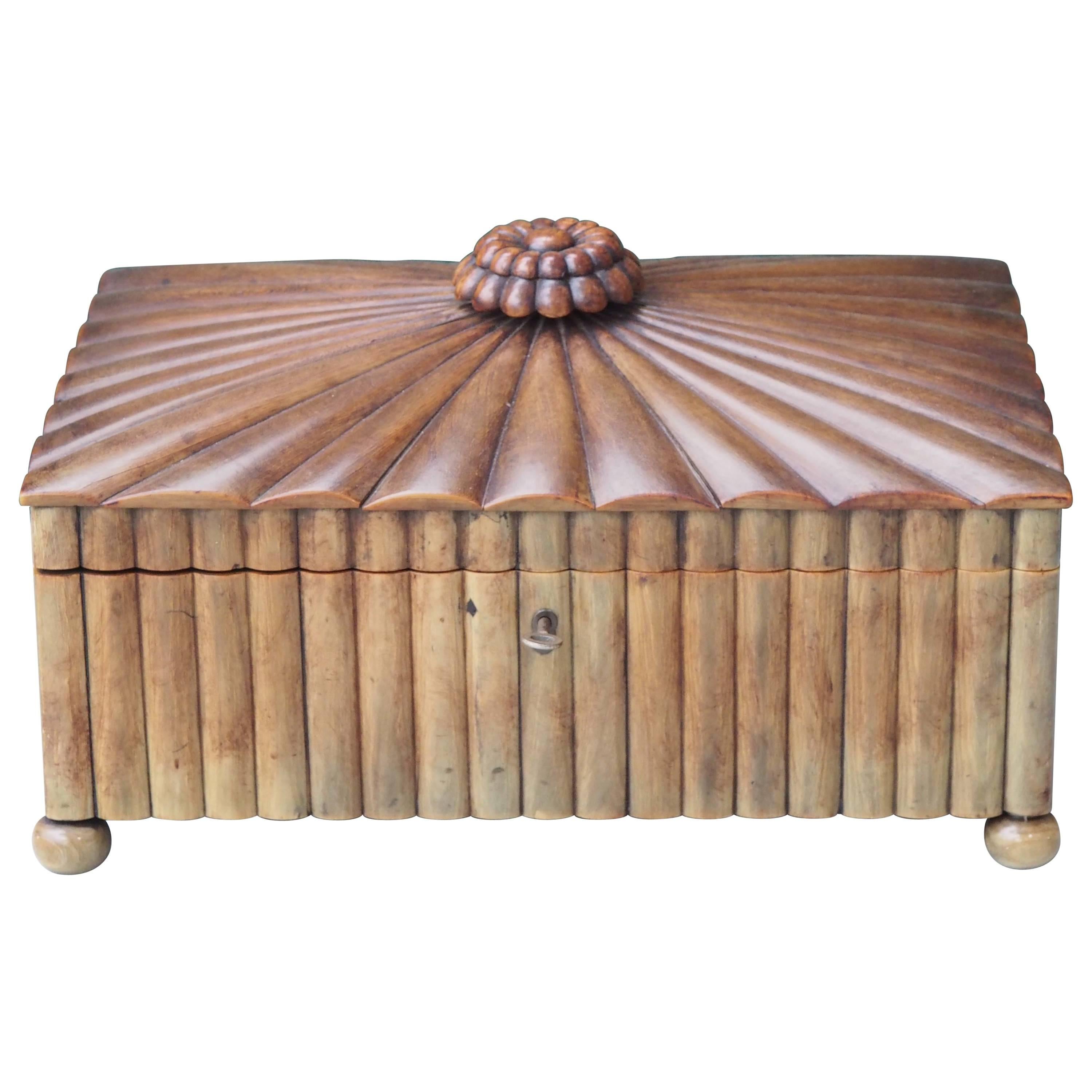 19th Century Indian Buffalo Horn Sewing Box For Sale